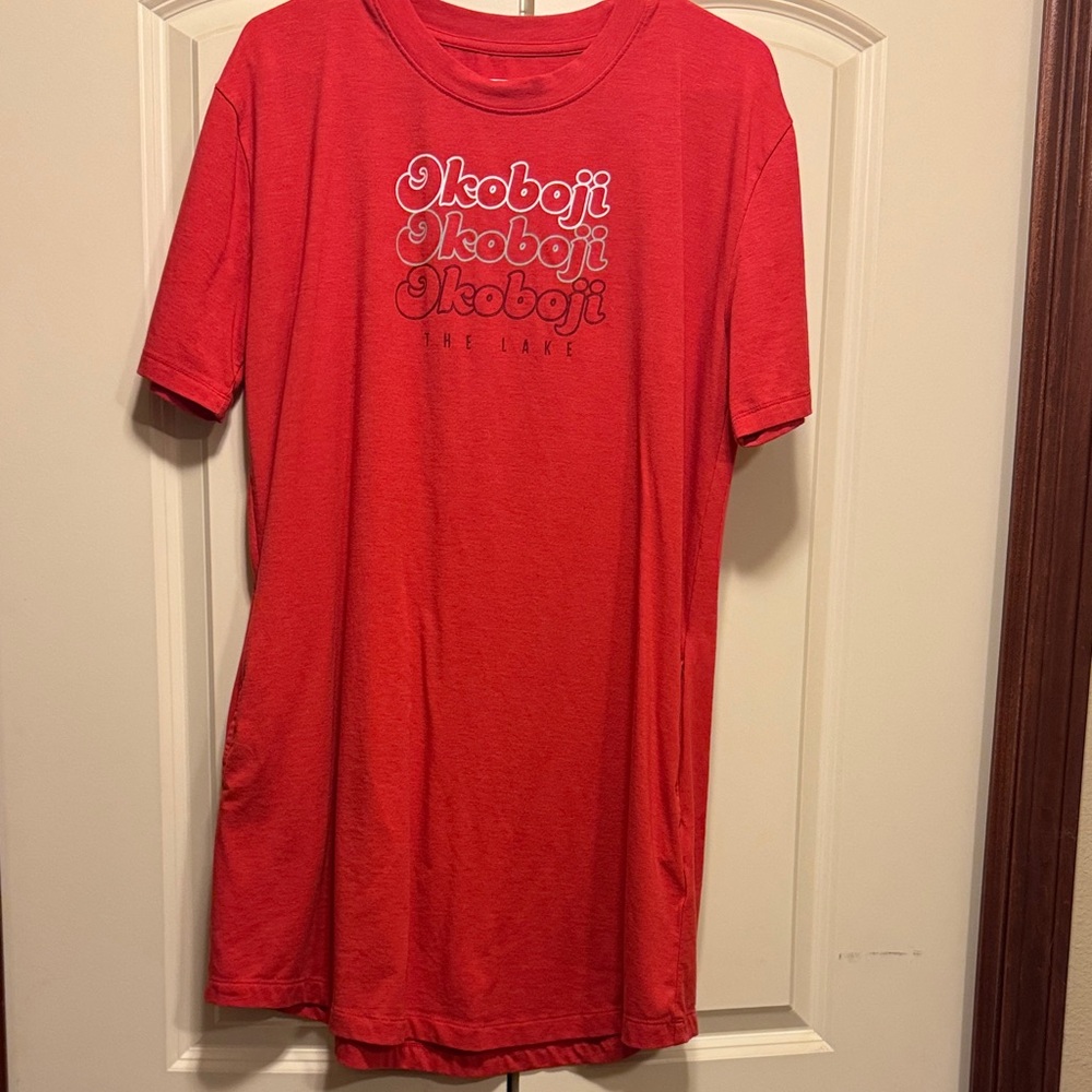Under Armour Red Graphic T-Shirt dress